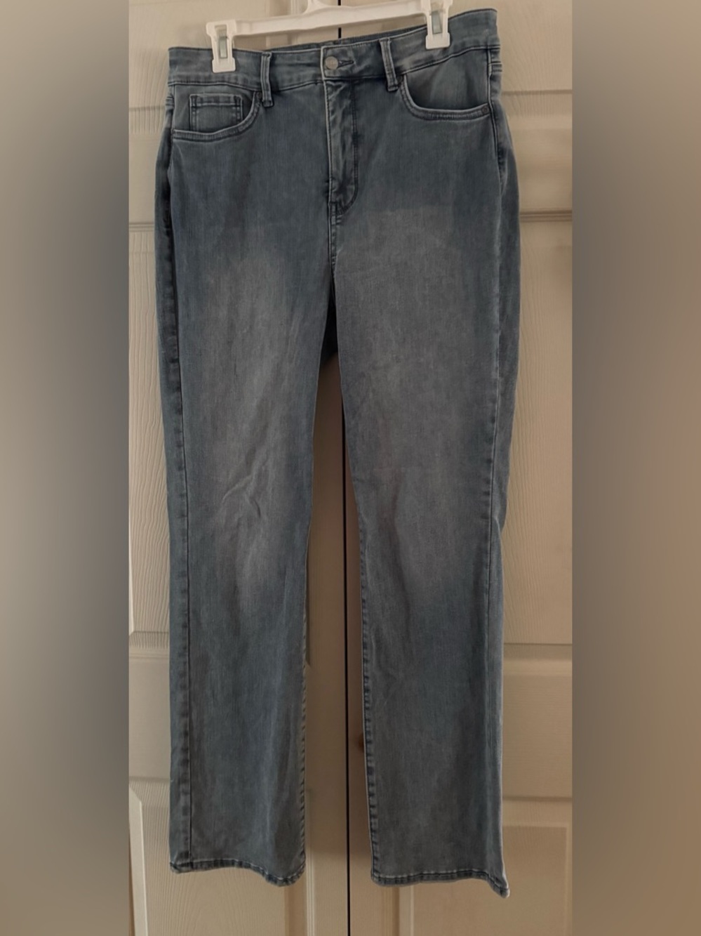 Curves 360 by NYDJ Straight Leg Jeans - Size 10 - Light Wash Denim